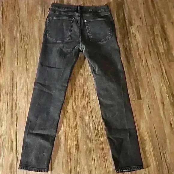 Womens H&M Moulant 3/4 Skinny Ankle Denim Distressed Jean Sz 30 27" inseam - Picture 4 of 4